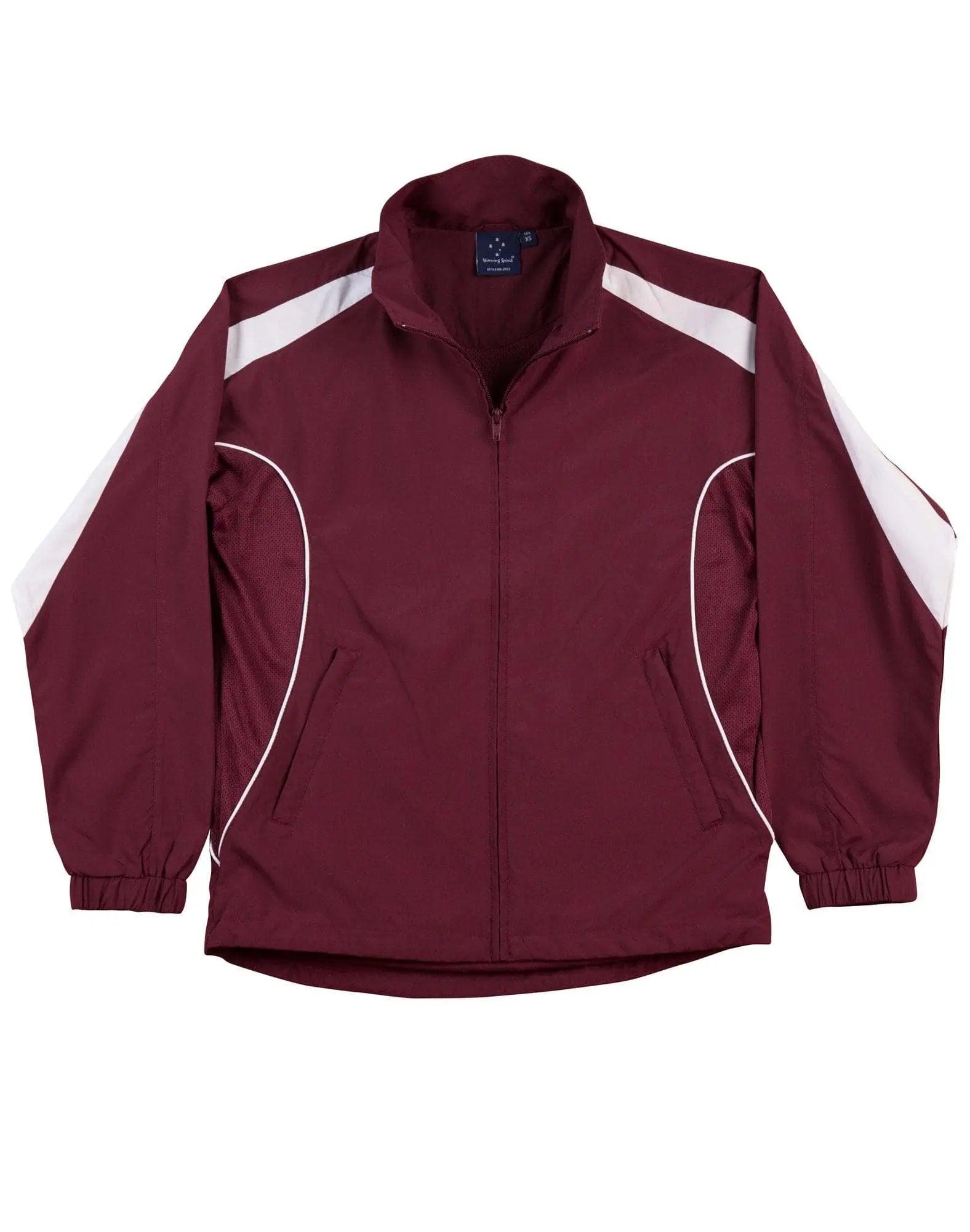 Legend Kids Warm Up Jacket JK53K Casual Wear Winning Spirit 6K Maroon/White